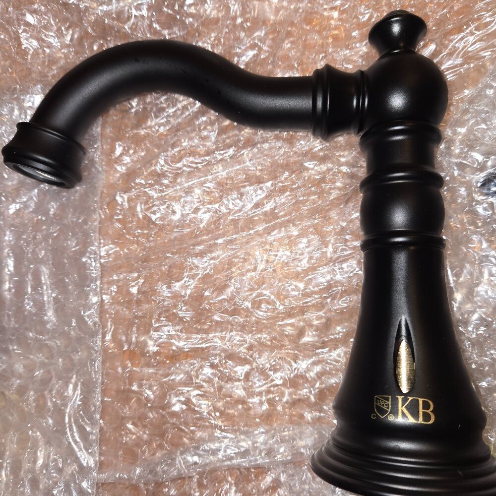 Matt Black Kingston Brass English Classic Bathroom Faucet